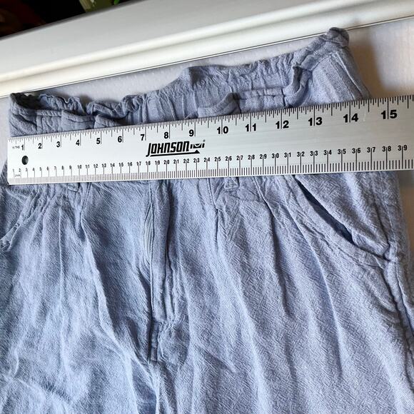 MASON & BELLE Women Elastic Waist Casual Straight Pants size 4, Blue - Picture 2 of 12